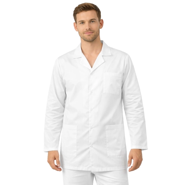 Bluza medyczna męska kołnierz długi rękaw roz. 56 – bluza medyczna – bluza lekarska robocza